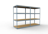 Heavy Duty 120" x 36" x  48" Wide Span Shelving with Particle Board Shelves