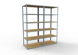 Heavy Duty 72" x 24" x  36" Wide Span Shelving with Particle Board Shelves