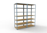 Heavy Duty 96" x 24" x  36" Wide Span Shelving with Particle Board Shelves