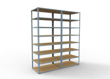 Heavy Duty 96" x 24" x  36" Wide Span Shelving with Particle Board Shelves