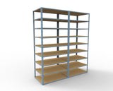 Heavy Duty 84" x 24" x  36" Wide Span Shelving with Particle Board Shelves