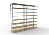 Heavy Duty 84" x 18" x  48" Wide Span Shelving with Particle Board Shelves