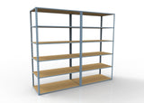 Heavy Duty 108" x 24" x  48" Wide Span Shelving with Particle Board Shelves