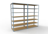 Heavy Duty 108" x 24" x  48" Wide Span Shelving with Particle Board Shelves