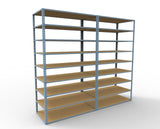 Heavy Duty 72" x 24" x  48" Wide Span Shelving with Particle Board Shelves