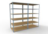 Heavy Duty 108" x 36" x  48" Wide Span Shelving with Particle Board Shelves