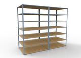 Heavy Duty 120" x 36" x  48" Wide Span Shelving with Particle Board Shelves