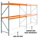 120 Inch Height - 2 Shelf Pallet Rack Add-On Unit