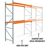 144 Inch Height - 2 Shelf Pallet Rack Add-On Unit