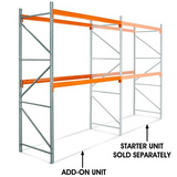 144 Inch Height - 2 Shelf Pallet Rack Add-On Unit