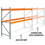 96 Inch Height - 2 Shelf Pallet Rack Add-On Unit