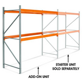 120 Inch Height - 2 Shelf Pallet Rack Add-On Unit