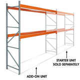 144 Inch Height - 2 Shelf Pallet Rack Add-On Unit