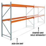 120 Inch Height - 2 Shelf Pallet Rack Add-On Unit