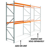 144 Inch Height - 2 Shelf Pallet Rack Add-On Unit