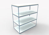Heavy Duty 108" x 18" x  72" Wide Span Shelving with Laminate Shelves