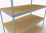 Heavy Duty 108" x 30" x  72" Wide Span Shelving with Particle Board Shelves