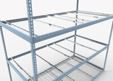 Heavy Duty 108" x 30" x  72" Wide Span Shelving with Wire Decking