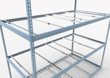 Heavy Duty 108" x 18" x  72" Wide Span Shelving with Wire Decking